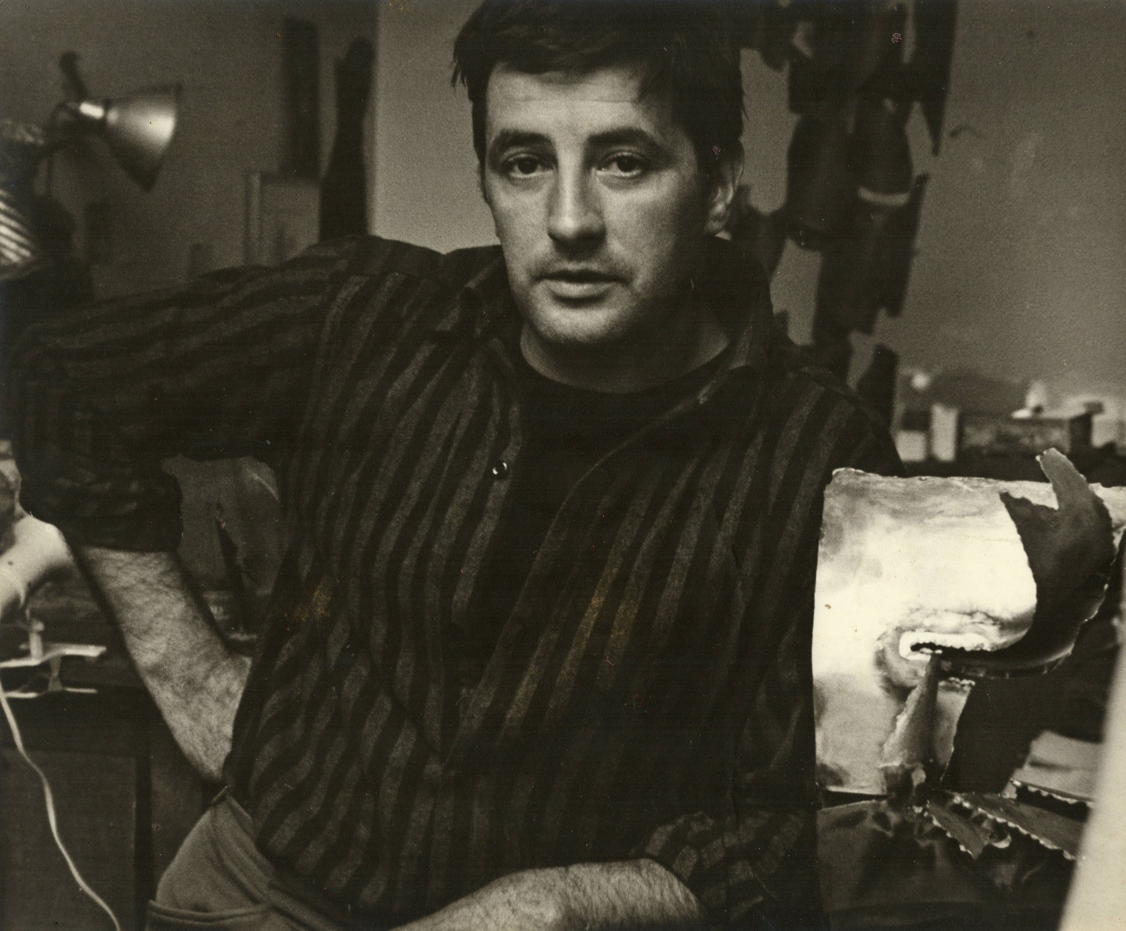 Michel Guino, sculptor 1964 by Andrew Lanyon