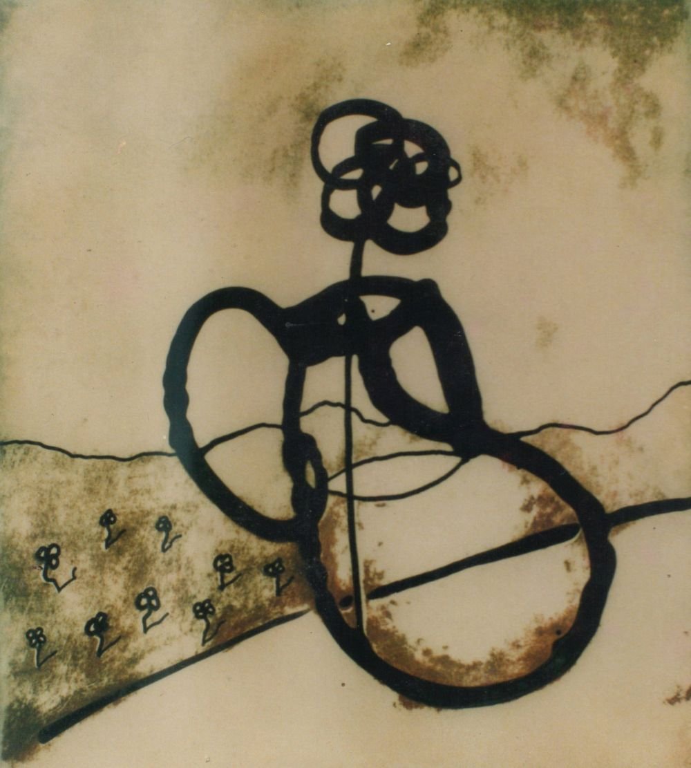 The Choosen One Ink And Oil On Card 1990s Andrew Lanyon